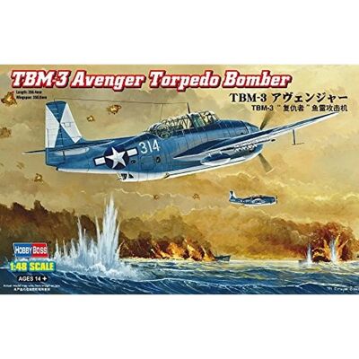 Kit maquette Hobby Boss Grumman TBM-3 Avenger - Échelle 1:48 Kit maquette Hobby Boss Grumman TBM-3 Avenger - Échelle 1:48