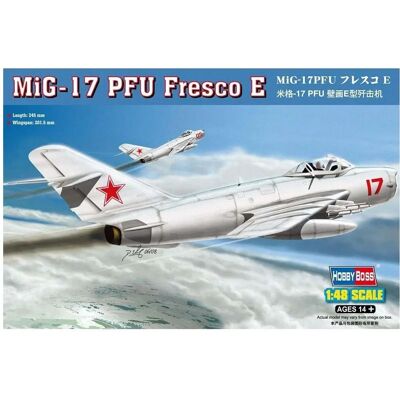 Maquette Hobby Boss MiG-17PM Fresco E - Avion - Échelle 1:48 - Publicité Maquette Hobby Boss MiG-17PM Fresco E - Avion - Échelle 1:48 - Publicité