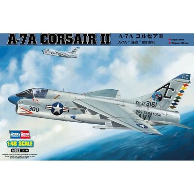 Hobby Boss Vought A-7A Corsair II Modellkit - Skala 1:48 Hobby Boss Vought A-7A Corsair II Modellkit - Skala 1:48