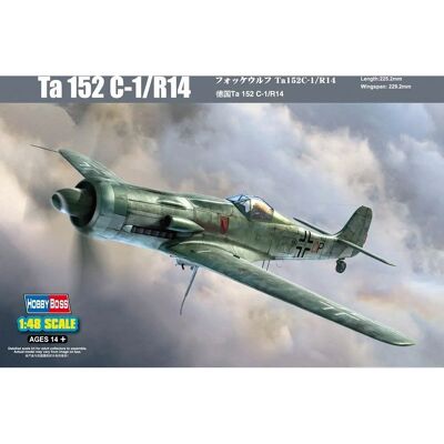 Kit Modèle Focke Wulf Ta 152C-1/R14 Hobby Boss - Échelle 1/48 - Publicité Kit Modèle Focke Wulf Ta 152C-1/R14 Hobby Boss - Échelle 1/48 - Publicité