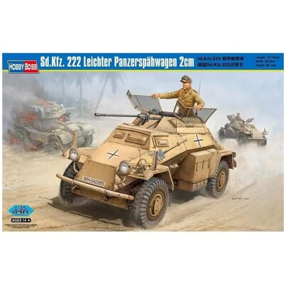 Hobby Boss Sd.Kfz.222 Militärmodellkit - 1:35 Hobby Boss Sd.Kfz.222 Militärmodellkit - 1:35
