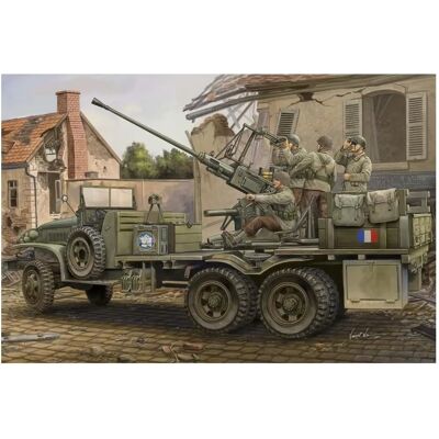 Maquette GMC Bofors 40mm Gun Hobby Boss - Échelle 1/35 - Publicité Maquette GMC Bofors 40mm Gun Hobby Boss - Échelle 1/35 - Publicité