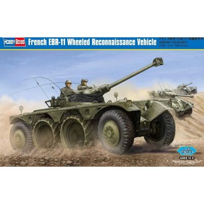 Hobby Boss Véhicule de reconnaissance français EBR-11 à roues - Maquette militaire - Échelle 1/35 - Publicité Hobby Boss Véhicule de reconnaissance français EBR-11 à roues - Maquette militaire - Échelle 1/35 - Publicité