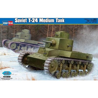 Hobby Boss Sowjetischer T-24 Mittel-Panzer Bausatz - 1:35 Maßstab Hobby Boss Sowjetischer T-24 Mittel-Panzer Bausatz - 1:35 Maßstab