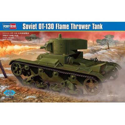 Hobby Boss Sowjetischer OT-130 Panzer Bausatz - 1:35 Militärmodell Hobby Boss Sowjetischer OT-130 Panzer Bausatz - 1:35 Militärmodell