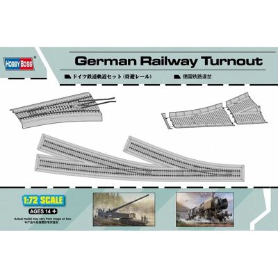 Hobby Boss Aiguillage de chemin de fer allemand 1/72 - Accessoires de diorama Hobby Boss Aiguillage de chemin de fer allemand 1/72 - Accessoires de diorama