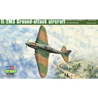 Hobby Boss Ilyushin Il-2M3 Flygplansmodell - Skala 1:32 Hobby Boss Ilyushin Il-2M3 Flygplansmodell - Skala 1:32