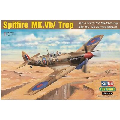 Hobby Boss Supermarine Spitfire Mk.Vb/Trop Model Kit - Scale 1:32 Hobby Boss Supermarine Spitfire Mk.Vb/Trop Model Kit - Scale 1:32