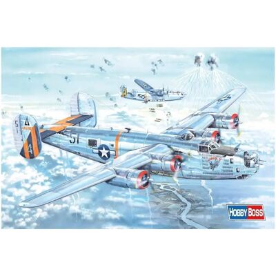 Kit Maquette Hobby Boss B-24J Liberator US - 1:32 - Bombardier Lourde WWII - Publicité Kit Maquette Hobby Boss B-24J Liberator US - 1:32 - Bombardier Lourde WWII - Publicité
