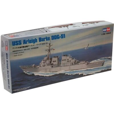 Hobby Boss USS Arleigh Burke DDG-51 Modellbyggsats - Skala 1:700 Hobby Boss USS Arleigh Burke DDG-51 Modellbyggsats - Skala 1:700