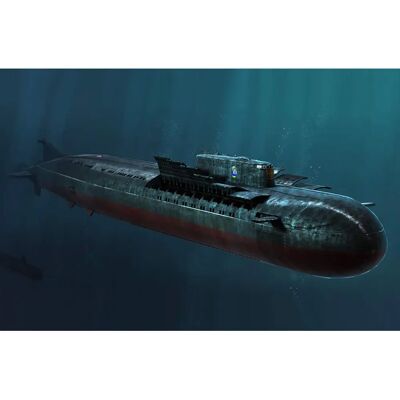 Kit maquette de bateau Russian SSGN Oscar II - Échelle N - Plus de 140 pièces - Publicité Kit maquette de bateau Russian SSGN Oscar II - Échelle N - Plus de 140 pièces - Publicité