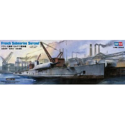 Hobby Boss Fransk ubåt Surcouf 1:350 modellkit Hobby Boss Fransk ubåt Surcouf 1:350 modellkit
