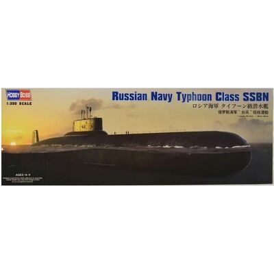 Kit Maquette de Bateau Typhoon Classe SSB Russe - 1:350 - Publicité Kit Maquette de Bateau Typhoon Classe SSB Russe - 1:350 - Publicité