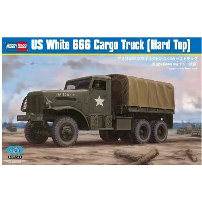 Kit Modèle Militaire Hobby Boss US 666 Cargo Hard Top 1/35 - 420 Pièces - Publicité Kit Modèle Militaire Hobby Boss US 666 Cargo Hard Top 1/35 - 420 Pièces - Publicité