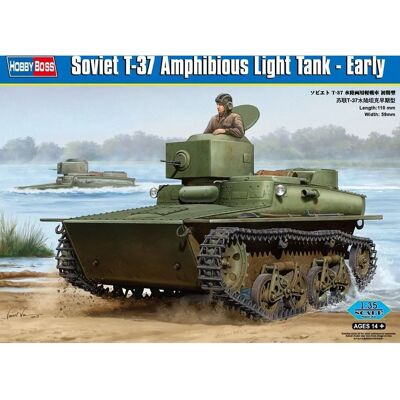 Hobby Boss T-37 Amphibie Leichttank 1/35 Modellbausatz Hobby Boss T-37 Amphibie Leichttank 1/35 Modellbausatz