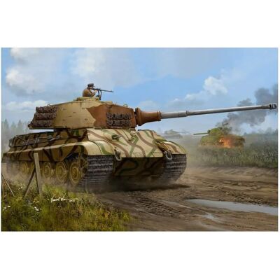 Hobby Boss 84533 - Tiger II Roi Tigre avec tourelle Henschel - Kit modèle militaire - Publicité Hobby Boss 84533 - Tiger II Roi Tigre avec tourelle Henschel - Kit modèle militaire - Publicité