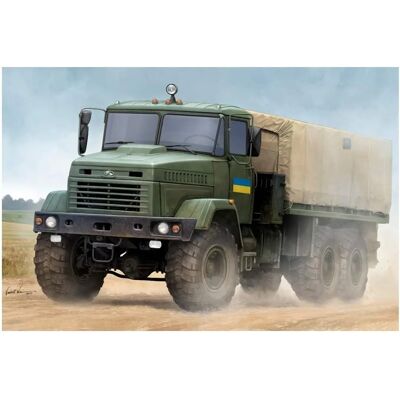 Maquette de camion Ukraine KrAZ-6322 Soldat - Échelle 1/35 Maquette de camion Ukraine KrAZ-6322 Soldat - Échelle 1/35