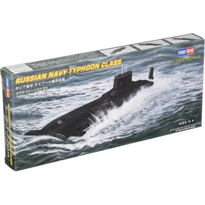 Kit de modèle de sous-marin Typhoon de la Marine Russe Hobby Boss - Publicité Kit de modèle de sous-marin Typhoon de la Marine Russe Hobby Boss - Publicité