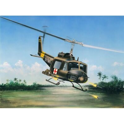 Maquette d'avion Bell UH-1B Huey 1:72 - Hobby Boss - Publicité Maquette d'avion Bell UH-1B Huey 1:72 - Hobby Boss - Publicité
