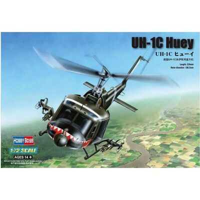 Maquette Bell UH-1C Huey - Échelle 1:72 - Publicité Maquette Bell UH-1C Huey - Échelle 1:72 - Publicité