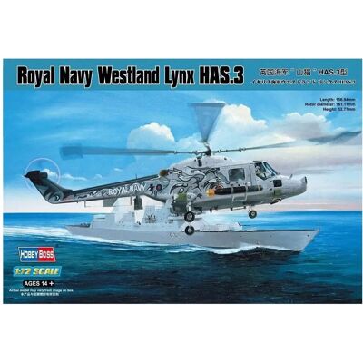 Hobby Boss Westland Lynx HAS.3 Royal Navy 1:72 Modellbausatz Hobby Boss Westland Lynx HAS.3 Royal Navy 1:72 Modellbausatz