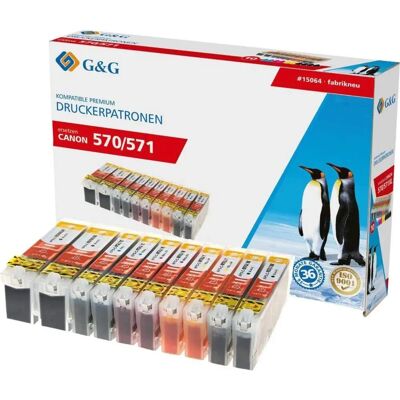 G&G - Canon PGI-570 XL CLI-571 XL - Schwarz - Druckerpatrone G&G - Canon PGI-570 XL CLI-571 XL - Schwarz - Druckerpatrone