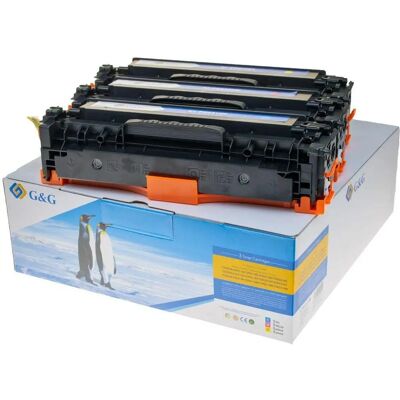 G&G Toner Cyan - Kompatibel mit HP 125A, 128A, 131A, CF373AM, Canon 716 - 1400 Seiten G&G Toner Cyan - Kompatibel mit HP 125A, 128A, 131A, CF373AM, Canon 716 - 1400 Seiten