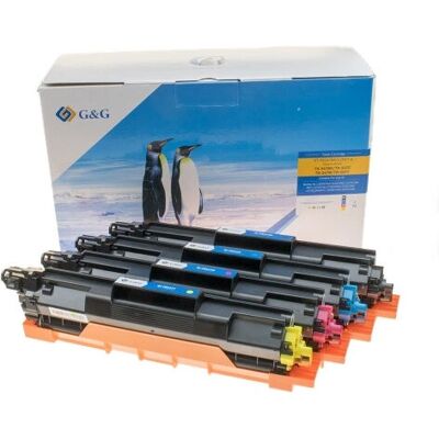 Tóner de alta capacidad G&G TN247/TN243 - Negro, Cian, Magenta, Amarillo - 3,000 páginas Tóner de alta capacidad G&G TN247/TN243 - Negro, Cian, Magenta, Amarillo - 3,000 páginas