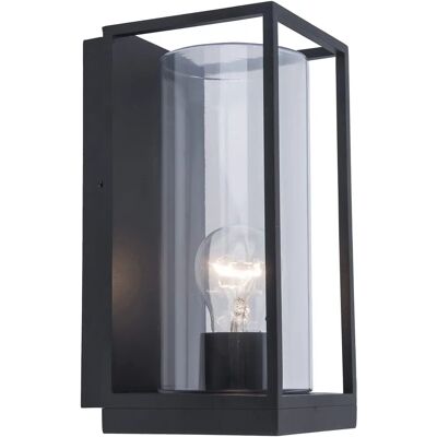 Lutec Schwarze FLAIR Wandleuchte - Industrie Außenlampe Lutec Schwarze FLAIR Wandleuchte - Industrie Außenlampe