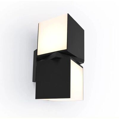 Lutec Negra CUBA Lámpara de Pared Exterior - LED Ajustable Lutec Negra CUBA Lámpara de Pared Exterior - LED Ajustable