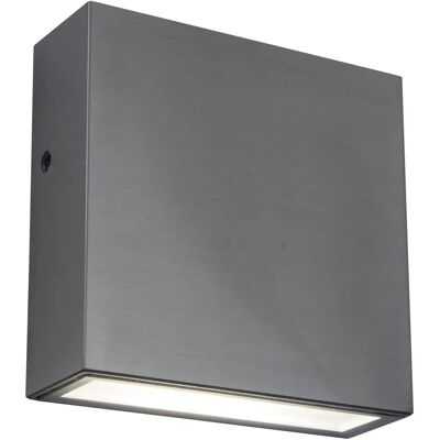 Lutec GEMINI XF Luce da Parete - Acciaio Inox, LED 9W, Design Quadrato Lutec GEMINI XF Luce da Parete - Acciaio Inox, LED 9W, Design Quadrato