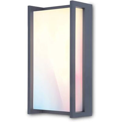 Luminaria exterior inteligente Lutec QUBO - IP54, RGB, 16W, Antracita Luminaria exterior inteligente Lutec QUBO - IP54, RGB, 16W, Antracita