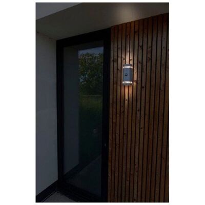 Lutec Focus Wandlampe - Bewegungsmelder - IP44 - Grau Lutec Focus Wandlampe - Bewegungsmelder - IP44 - Grau