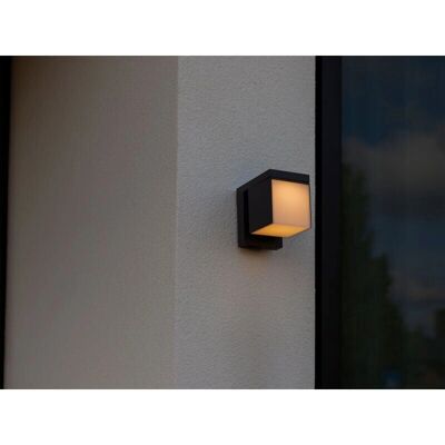 Lutec Luce da Parete LED Ibrida Solare Prima - Antracite - 9,5W, 400lm Lutec Luce da Parete LED Ibrida Solare Prima - Antracite - 9,5W, 400lm