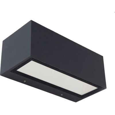 Lutec Gemini Applique Extérieure - IP54 10W LED, Gris - Publicité Lutec Gemini Applique Extérieure - IP54 10W LED, Gris - Publicité