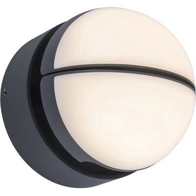 Lutec Eklips Applique Murale Extérieure 13W Gris - Publicité Lutec Eklips Applique Murale Extérieure 13W Gris - Publicité