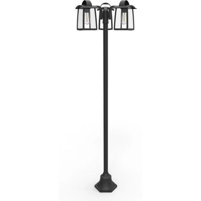 Lutec Kelsey lampada da giardino esterna - IP44, 3x40W, nero Lutec Kelsey lampada da giardino esterna - IP44, 3x40W, nero