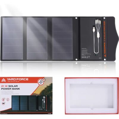 Yard Force Powerbank Solarny LX PB21 - Przenośny Panel Solarny Yard Force Powerbank Solarny LX PB21 - Przenośny Panel Solarny