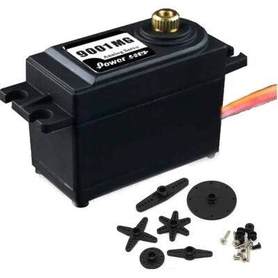 POWER HD Servo HD-9001MG - Léger, Engrenage Métallique, 9,8kg Force - Servo RC - Publicité POWER HD Servo HD-9001MG - Léger, Engrenage Métallique, 9,8kg Force - Servo RC - Publicité
