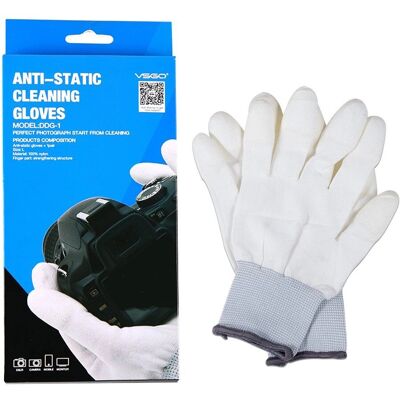 VSGO Weiße Antistatik-Reinigungshandschuhe - Handschuhe für Kamera und Optik VSGO Weiße Antistatik-Reinigungshandschuhe - Handschuhe für Kamera und Optik
