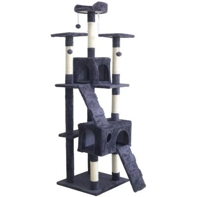 Bigbuy Pets Billy Arbre à Griffer 170cm Gris - Publicité Bigbuy Pets Billy Arbre à Griffer 170cm Gris - Publicité