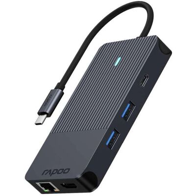 Rapoo UCM-2005 - 10-i-1 multiportadaptera Rapoo UCM-2005 - 10-i-1 multiportadaptera