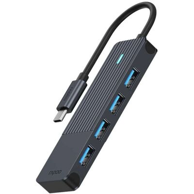 Rapoo UCH-4001 Hub USB-C a USB-A - 4 Porte Rapoo UCH-4001 Hub USB-C a USB-A - 4 Porte