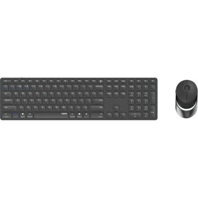 Rapoo 9850M Wireless Keyboard Mouse - Home RF Bluetooth German Grey Rapoo 9850M Wireless Keyboard Mouse - Home RF Bluetooth German Grey