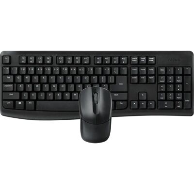 Set Tastiera e Mouse Wireless Rapoo X1800Pro - Nero Set Tastiera e Mouse Wireless Rapoo X1800Pro - Nero