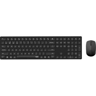 Set de teclado y ratón inalámbrico Rapoo - Negro Set de teclado y ratón inalámbrico Rapoo - Negro