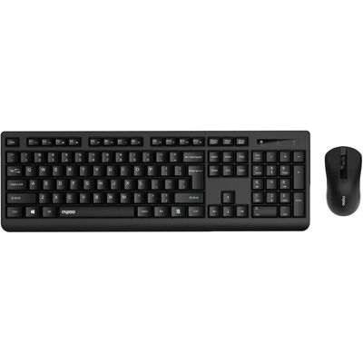 Rapoo X1700 Kabelloses Tastatur-Maus-Set - Schwarz Rapoo X1700 Kabelloses Tastatur-Maus-Set - Schwarz