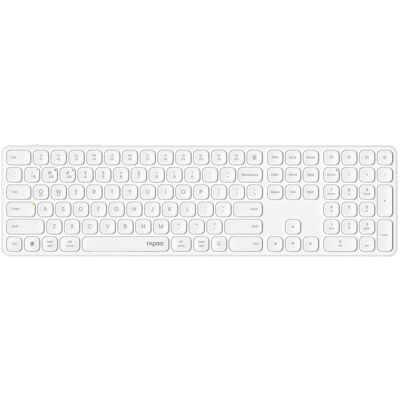 Rapoo 00228034 Drahtlose Tastatur - Bluetooth, QWERTZ, Weiß - Tastatur Rapoo 00228034 Drahtlose Tastatur - Bluetooth, QWERTZ, Weiß - Tastatur