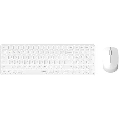 Rapoo Wireless Multi-Mode Keyboard and Mouse Set - White Rapoo Wireless Multi-Mode Keyboard and Mouse Set - White