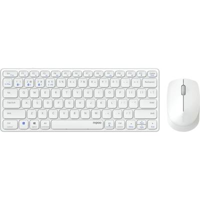 RAPOO 9600M Kabellose Tastatur Maus Set - Multi-Geräte, Weiß RAPOO 9600M Kabellose Tastatur Maus Set - Multi-Geräte, Weiß